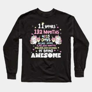 Eleven Years Old Long Sleeve T-Shirt